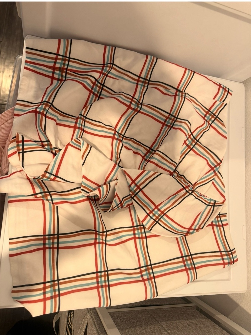 PatBO Windowpane Ruffle Mini Skirt - Picture 3 of 4